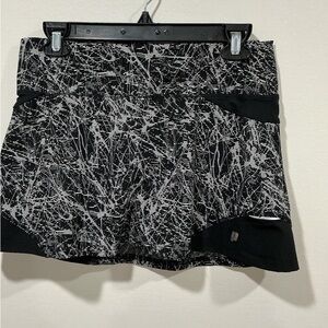 Black and White Patterned Skirt